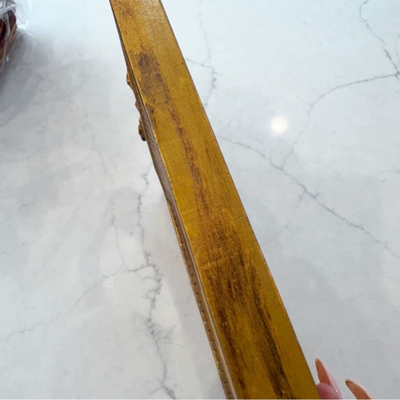 Vintage gold tone gilded framed mirror - Picture 6 of 7